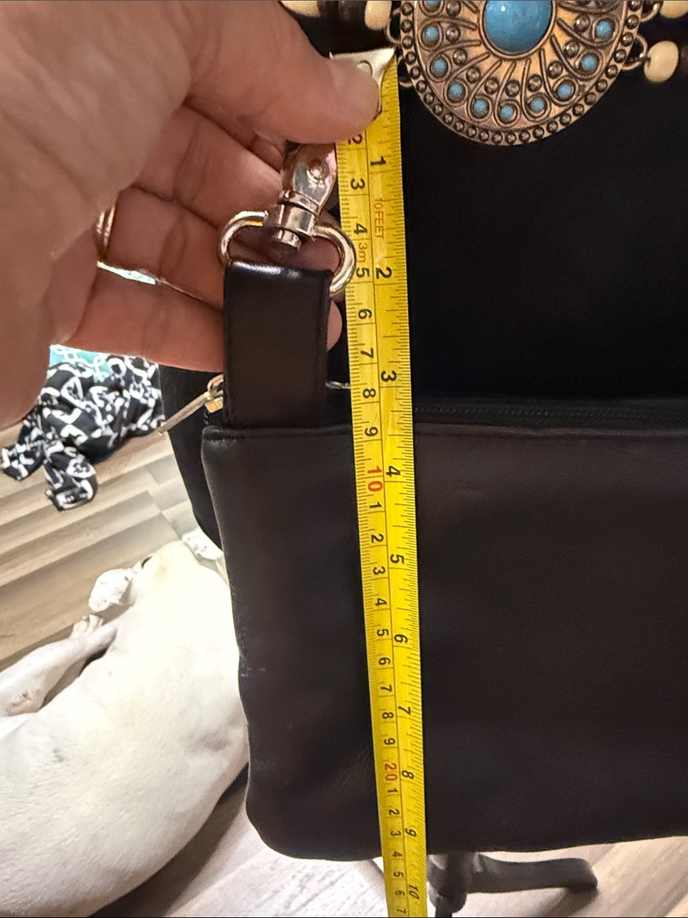 Black Studded Mini Crossbody Bag - Unbranded - Picture 11 of 15